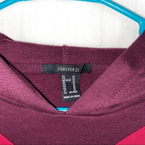 Retro Casual Crop Hoodie Chevron Medium - Picture 4 of 6